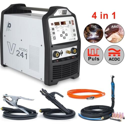 Welding Machine AC / DC TIG Pulse HF ARC MMA STICK ELECTRODES Welder machine V241 Welder with Pulse 220V