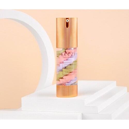 Three-Color Rainbow Isolation Cream Base Primer Shrink Pore Concealer Moisturizing Oil Control Lasting Brighten Concealer TSLM1