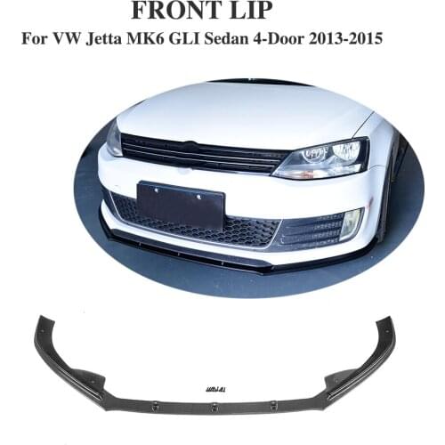 Carbon Fiber / FRP Front bumper lip Chin for Volkswagen VW Jetta MK6 GLI Sedan 4-Door 2013-2015 Car Accessories