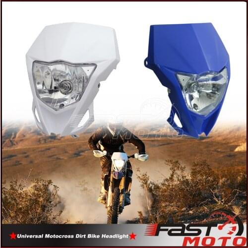 Supermoto Dirt Bike Universal Head Light for Yamaha WR TTR YF YZ-FX Kawasaki KLX KXF Honda CRF XR CR 85 125 250 450 Headlamp