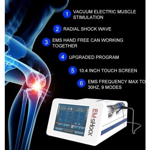 Vacuum Electric Muscle Stimulation and Shockwave therapy Pain Treatment Physiotherapy shock wave therapy for ED Treatment