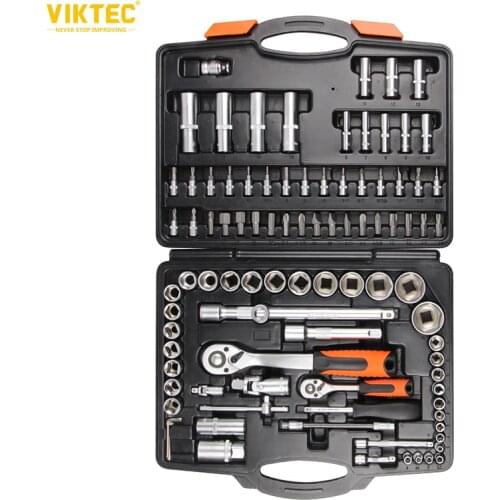 Viktec 94pc 1/4"&1/2" Drive Socket Set 4mm to 32mm