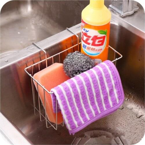 1PC Stainless Steel Kitchen Tray Dish Drainer Drying Rack Sink Holder Basket Holder Dish Rack Kitchen Organizer OK 0715