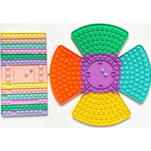 10 Pcs 30/40cm Wholesale Fidget Toys Antistress Relief Squeeze Toys for Children Checkerboard Toys Simple Dimple