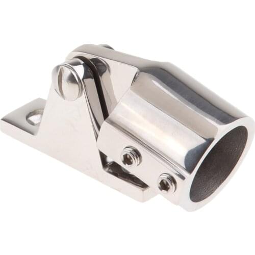 25mm Bimini Top Tube Eye End Stainless Steel Deck Hinge Fitting Hardware