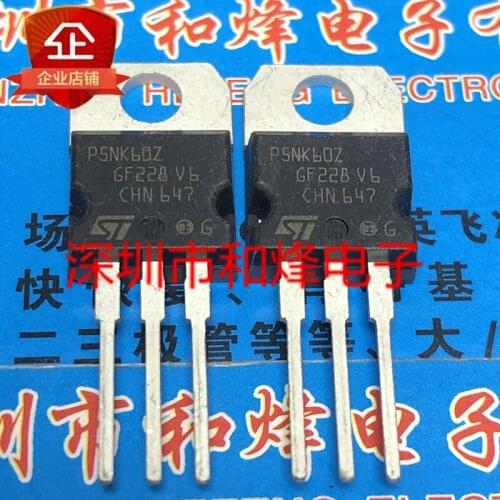 5pcs STP5NK60Z P5NK60Z TO-220 650V 5A