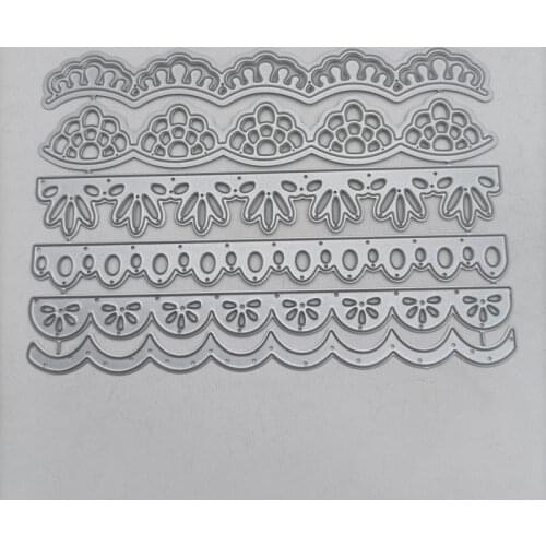6pcs/Set Decorative Cards Edges Metal Cutting Dies Stencil for DIY Scrapbooking Album Embossing Paper Cards Crafts Die Cuts