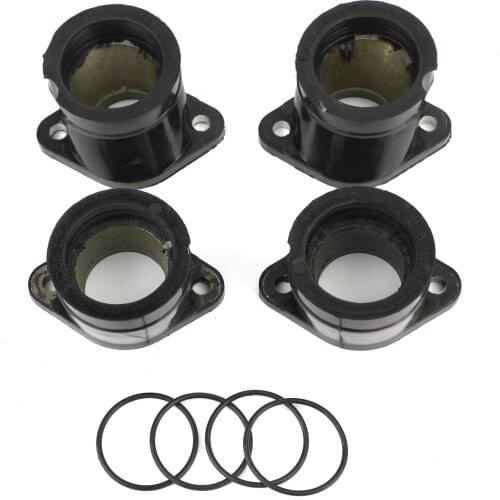 Artudatech 4x Carburetor Intake Boot Carb Fit for Kawasaki ZR750 Zephyr ZR-7 ZR7S GT750 91-06