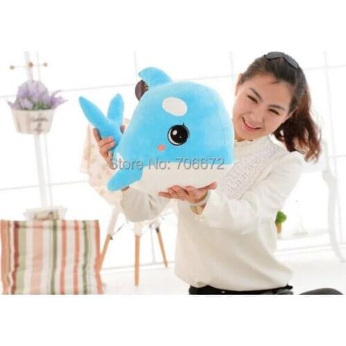 Large 75cm lovely dolphin plush toy,cartoon dolphin stuffing doll birthday Gift w9632