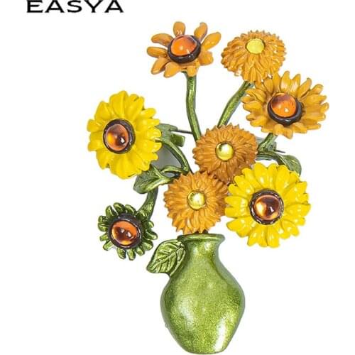 Flower Brooches Hot Selling Fashionable Flower Brooch Pin Garment Accessories Birthday Gift For Women Accessories