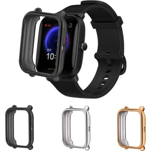 For Xiaomi Amazfit GTS 2 Mini Smart Watch Case Edge Frame Soft Case for Huami Amazfit Bip S U Pro Electroplating TPU Case
