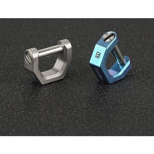 D Shape Titanium Buckles Keyring Accessories Buckle Outdoor EDC Tool Portable Hanging Buckle