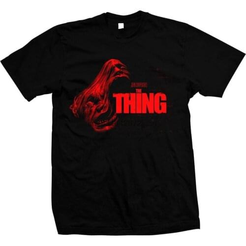John Carpenters The Thing Kurt Russell Hand made 100% cotton silk screened t shirt