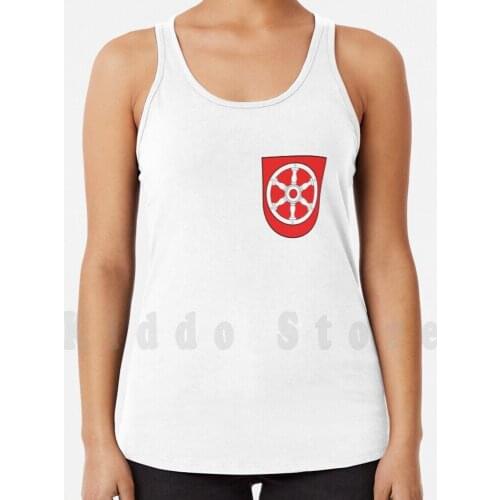 Erfurt Coat Of Arms Tank Tops Vest 100% Cotton Wappen Pocket Shield City Town Symbol Germany Motto Heraldry Heraldic
