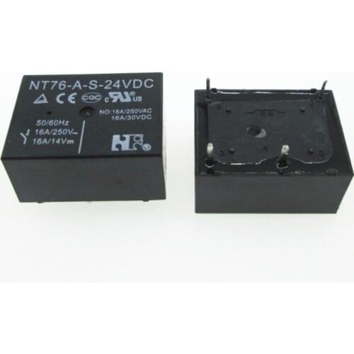 HOT NEW 24V relay NT76-A-S-24VDC NT76-A-Z-24VDC NT76-A-S NT76-A-Z 24VDC 24V DC24V 16A 250VAC 4PIN