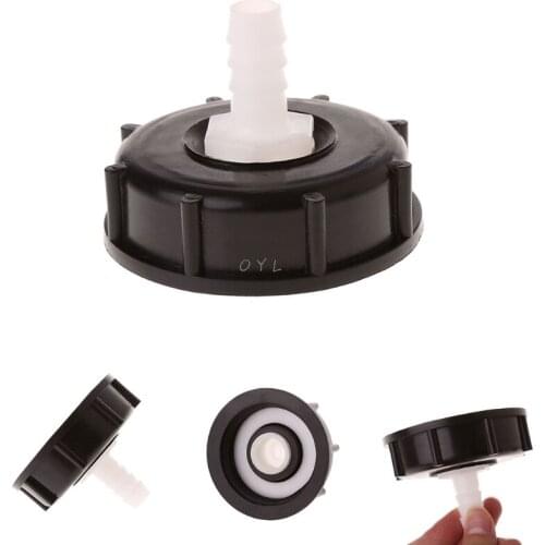 IBC Tote Tank Food Grade Drain Adapter 2.36" Coarse Thread To 12mm Hose Faucet Valve