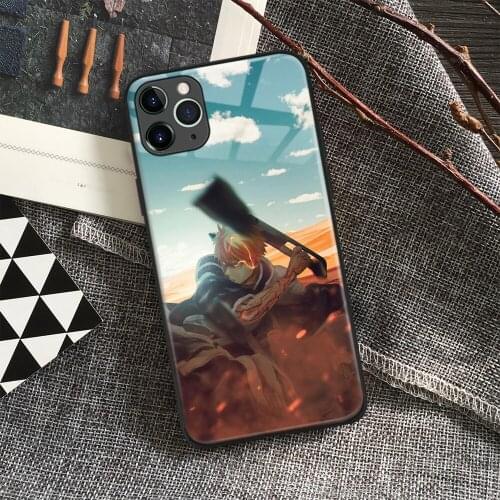 Ichigo Kurosaki Bleach Anime Soft Silicone Glass Phone Case for IPhone SE 6s 7 8 Plus X Xr Xs 11 12 Mini Pro Max Samsung
