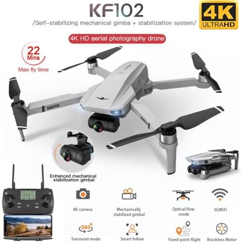 KF102 GPS Drone with 4K HD Camera 2-Axis Anti-Shake Gimbal Profesional Quadcopter Brushless WiFi FPV Mini Dron VS SG906 Pro 2 S3