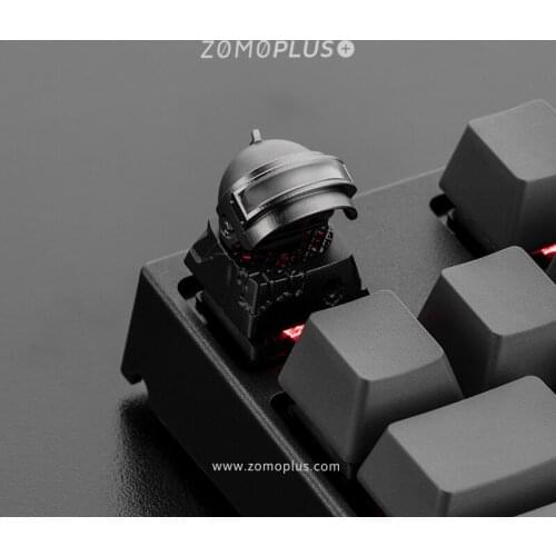 Keycap mechanical keyboard key cap original design, tertiary head Modeling PUBG Game theme key cap aluminum alloy keycaps,M02