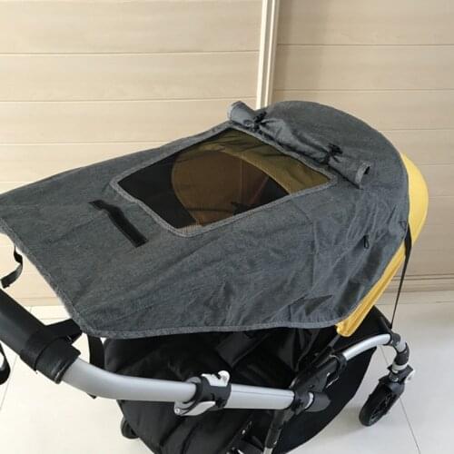 Stroller Sun Shade Universal Pram Sunshade Windproof Waterproof UV Protection Sun Cover for Pushchair Buggy Carrycot Kids Baby