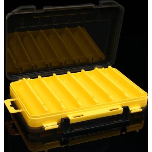 ALLBLUE Fishing Box for Lures Double Sided Plastic bait Boxes Fly Fishing Tackle Storage Box Fishing supplies high quality Water