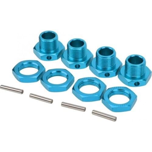 M17 17mm Aluminum Wheel Hex Hubs Adapter Nut Fine with Pin For 1/8 RC Car Hpi Hsp Traxxas Losi Axial Kyosho Tamiya Redcat Himoto
