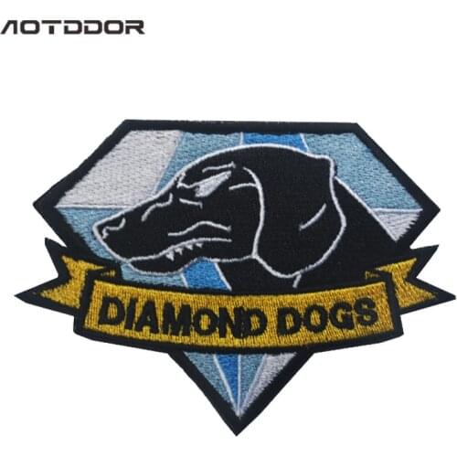 MGS Metal Gear Solid Metal Gear 5 Diamond Dogs Army Embroidery Badge Embroidered Patch Appliques Hook & Loop