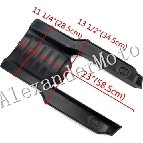 Motorcycle Rear Fender Extension Stretched Bag Fillers For Harley Touring 1996-2008 Matt black