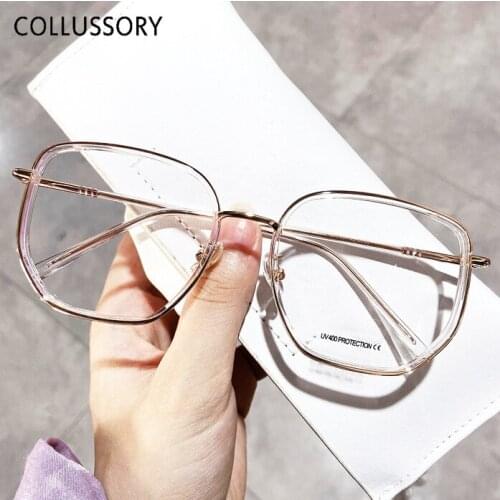 10pcs/lot Wholesale Bue Light Blocking Glasses Men Women Anti Blue Light Glasses Game Computer Glasses Big Square Clear Lenses