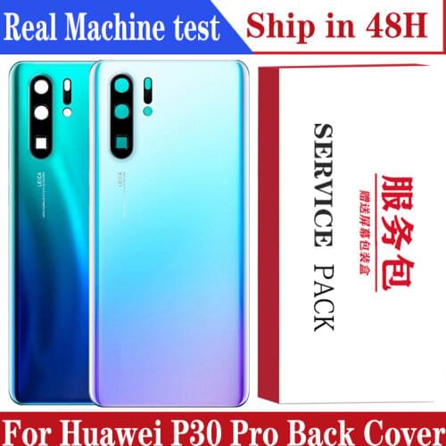 Original Back Housing Replacement for HUAWEI P30 Pro Back Cover Battery Glass with Camera Lens adhesive Sticker