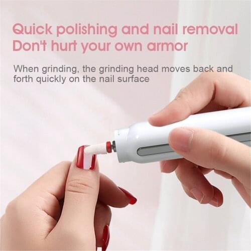 Portable Nail Drill Machine 15000RPM Manicure Sander For Manicure Pedicure Kit Electric Nail File With Cutter Nail Tool