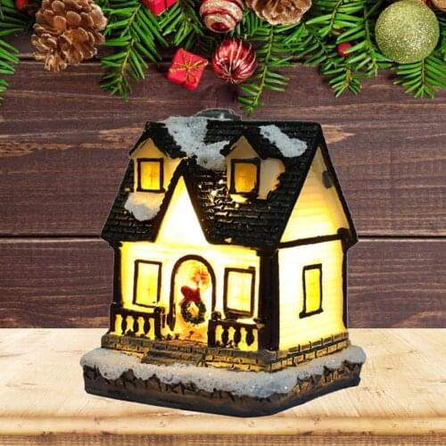 Christmas Led Light House Merry Christmas Decorations For Home Xmas Gifts Cristmas Ornaments New Year 2022 Natale Navidad Noel