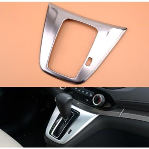 Silver LHD Only Car Center Console Gear Shift Panel Trim Cover Frame Fit For Honda CRV CR-V 2012 2013 2014 2015 2016