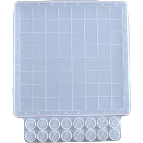 Chess Board Resin Mold Set Chess Board for DIY Art Crafts Jewelry