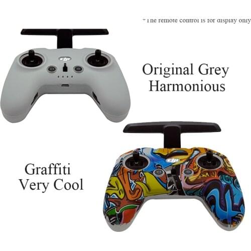 For DJI FPV Remote Controller Silicone Cover Transmitter Graffiti Scratch Protective Film Colorful Case Skin Drone Accessories