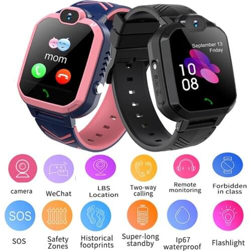 R7 Smart Watch Waterproof SOS GPS Finder Call Locator Tracker Anti-lost Monitor 1.4inch Touch Screen Men Women Kids Watch