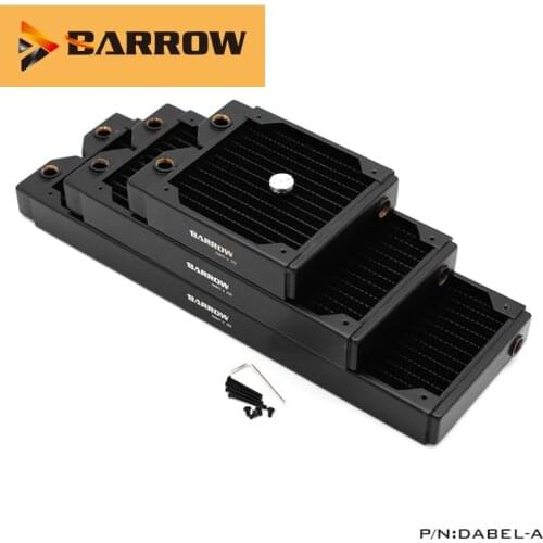 Barrow water cooling Dabel-A120 copper 120mm computer Water discharge liquid heat exchanger threaded radiator for 12cm fans