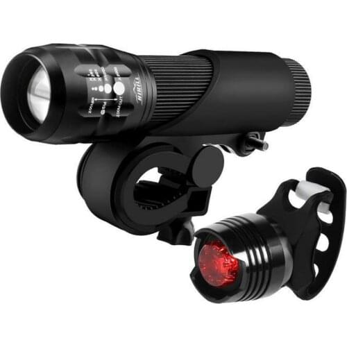 High Quality Led Bicycle Front Head light+Tail light Set Waterproof Road MTB Mountain Bike Rear Light Cycling Lamp Flashlight