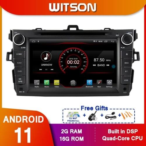 WITSON Android10 For TOYOTA COROLLA(2007-2012) Multimedia Stereo Car DVD Player Navigation GPS Radio