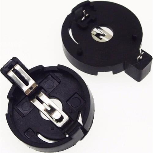 10pcs CR2032 Button Battery Case Cell Holder Socket CR2016 DIP Battery Holder