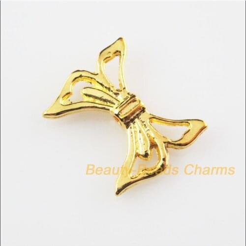 20Pcs Gold Color Angels Wings Spacer Beads Charms 16.5x20mm