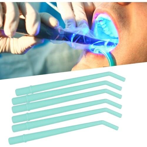 25 Pcs Dental Materials Disposable Autoclavable Oral Surgical Aspirator Plastic Curved Tip Saliva Ejector Tips Suction Tube Kit