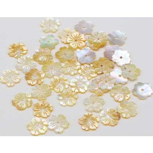 New 5PCS Natural Seawater Cute Petal Shell Pendant Bead Crafts Exquisite Made DIY Necklace Bracelet Anklet Accessories Gift13mm