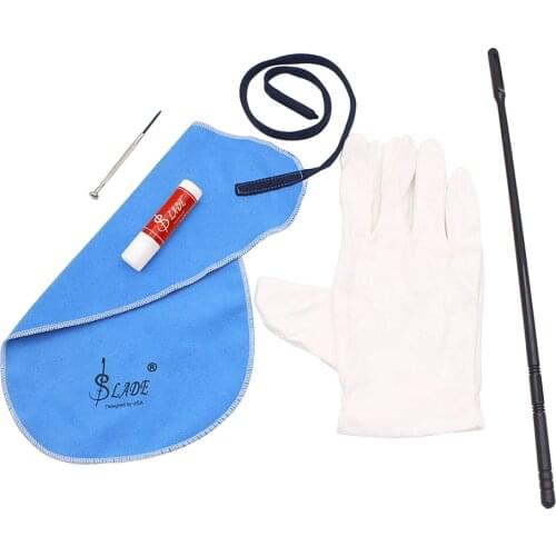 5-in-1 Cleaning Kit for Musical Flute Piccolo Woodwind Instruments Parts