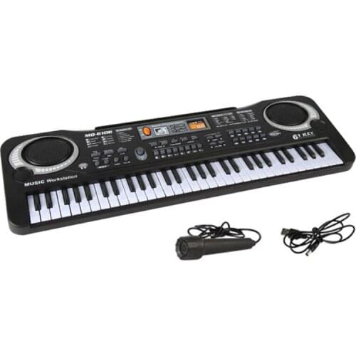 61 Keys Electronic Organ Digital Piano Keyboard with Microphone Kids Children Music Toy