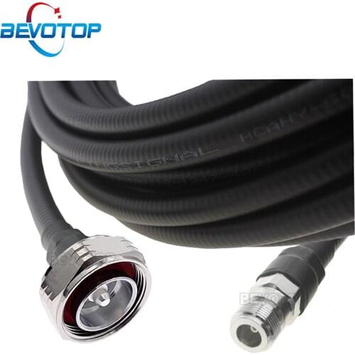 7/16 L29 DIN Male to N Female Jack Connector 1/2 50-9 Super Flexible Feeder Line RF Coaxial Cable Pigtail Extension Cord Jumper