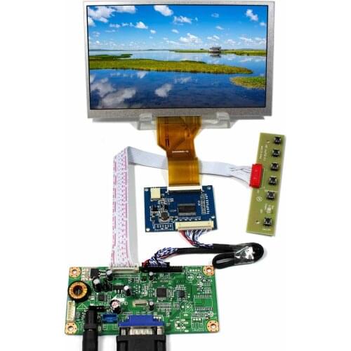 LVDS to TTL Board VGA Board RT2270C-A+7inch 800x480 AT070TN92 LCD Screen