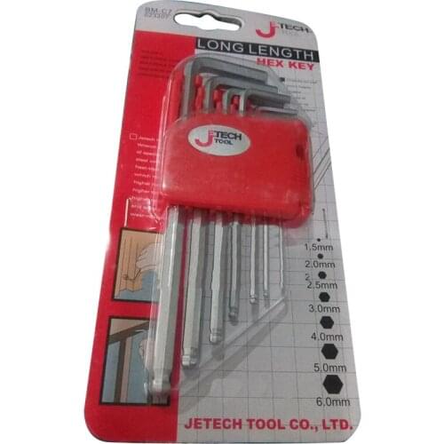 Computer Embroidery Machine Accessories 7PCS Six Angle Wrench Set (round end)