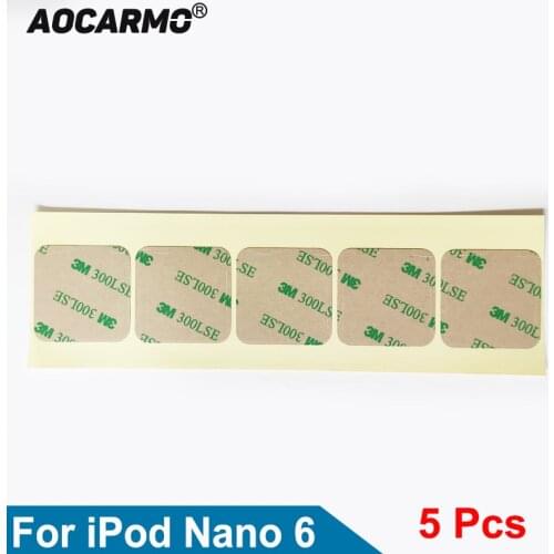 Aocarmo 5Pcs/Lot For iPod Nano 6 Gen 6th LCD Display Screen Sticker Adhesiv 300LSE Tape