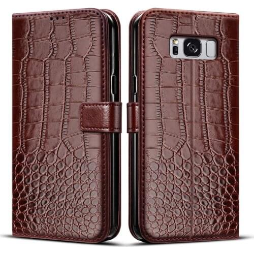 Wallet Flip Case for Samsung Galaxy S8/S8 Plus Cover Shockproof Magnetic Leather Stand Phone Protective Bag